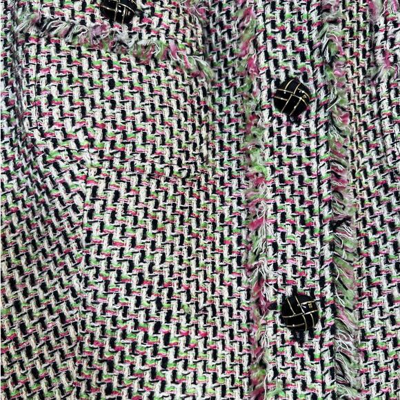 Talbots Womens Multicolor Boucle Tweed 3/4 Sleeve Lady Jacket Blazer Size 6 Work - Picture 2 of 7